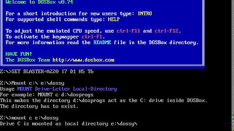 How to - use the CD drive using dosbox 0.74