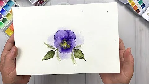 Watercolor Quick Tip: Easy Going No Line Stamp Wat...