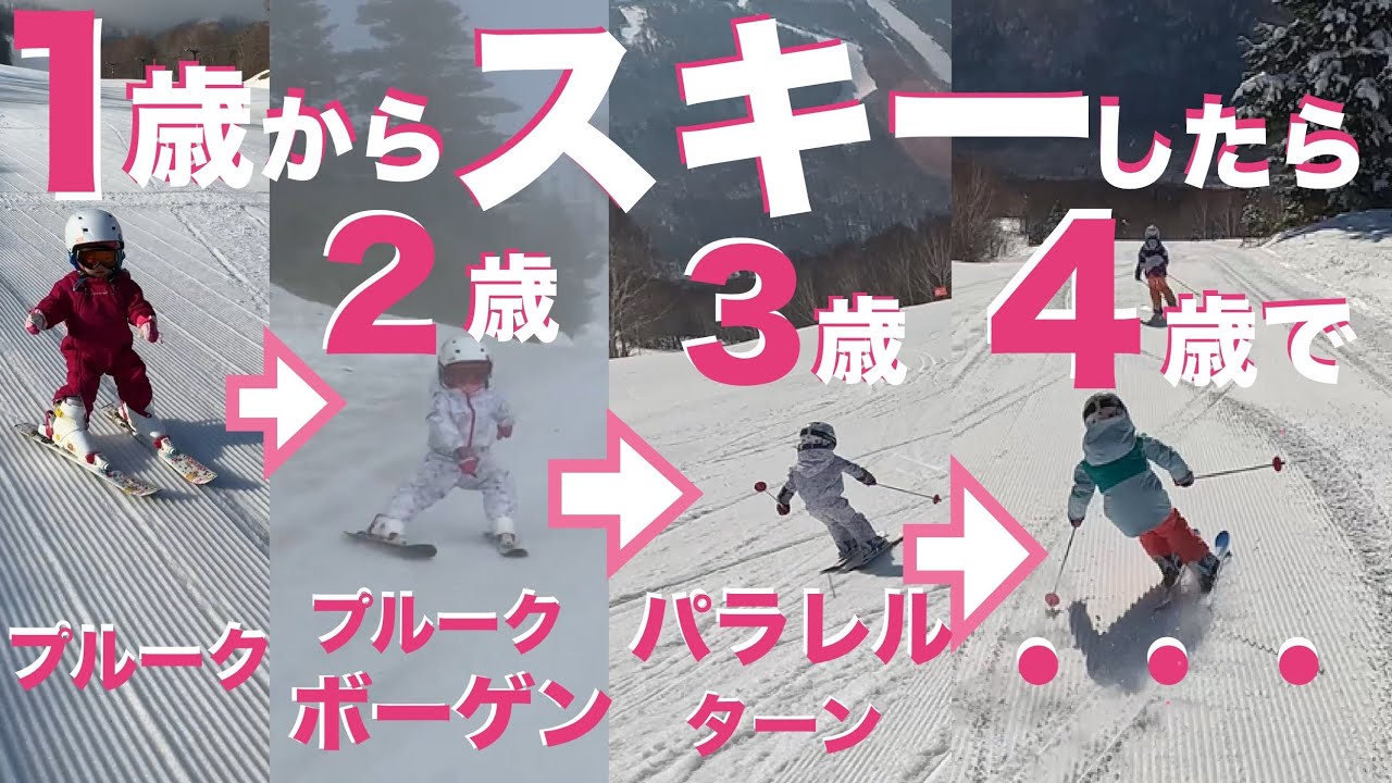 【焼額山で滑走距離上位の4歳】こんなに上達した4年間のキセキ