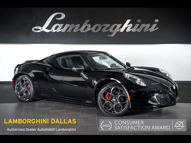 2015 Alfa Romeo 4C Black LT0862 - YouTube