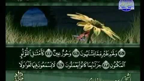 القرآن الكريم : سعد الغامدي : سورة الواقعة : رقم 56 _ The Quran