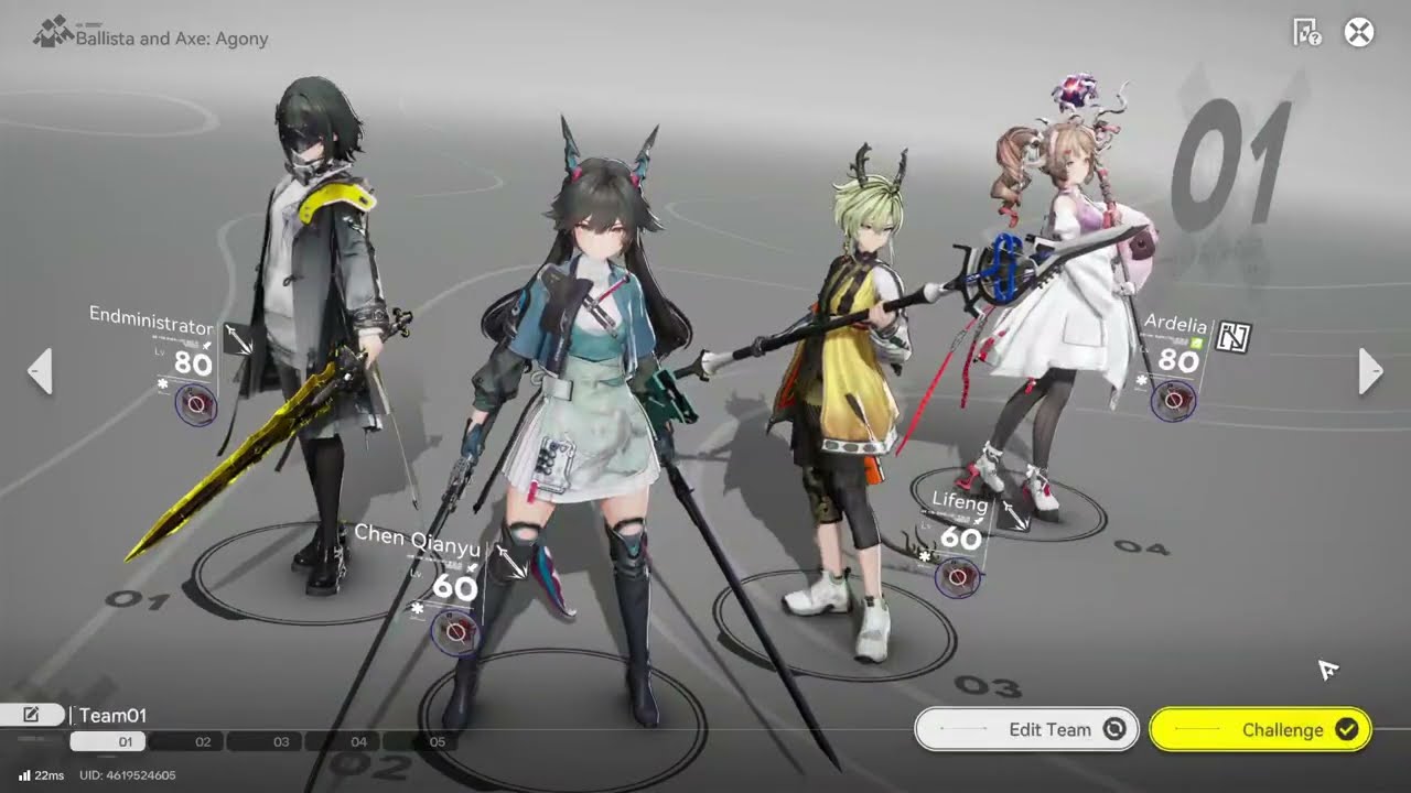 UMBRAL MONUMENT BALLISTA AND AXE (AGONY MODE) EDMIN PHYSICAL TEAM  - ARKNIGHTS ENDFIELD