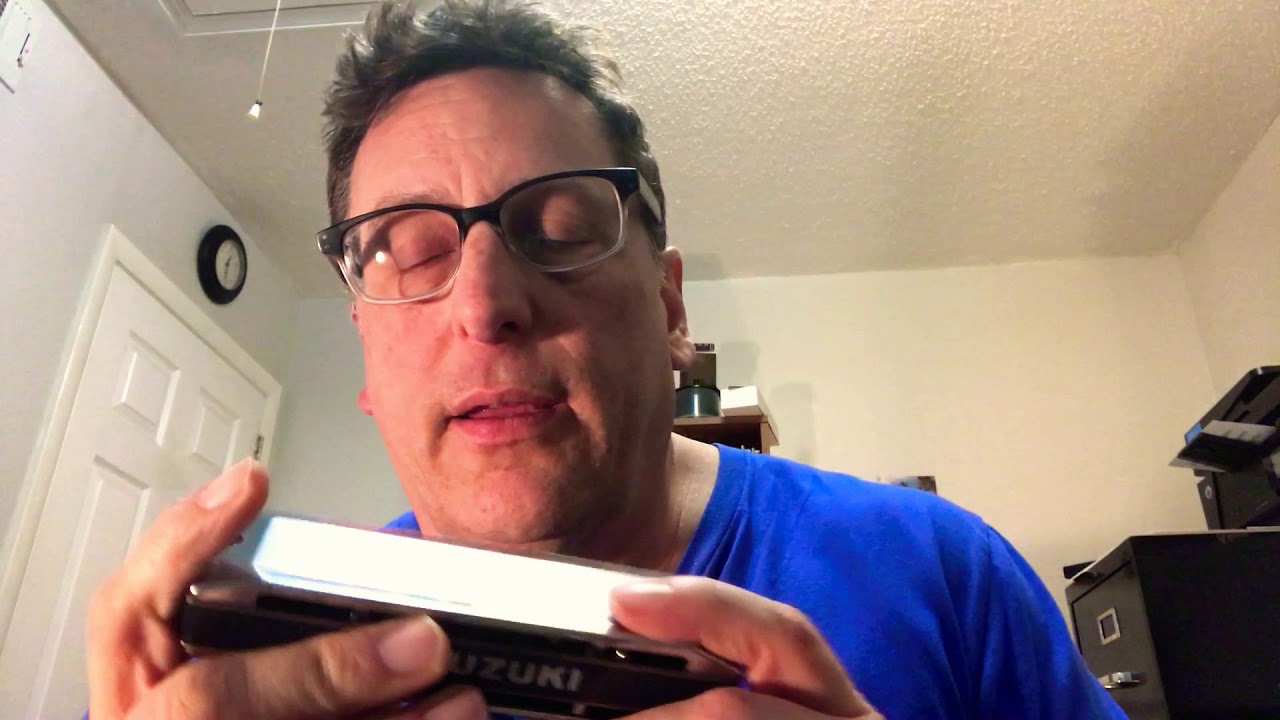 Incorporating the slide in third position blues chromatic harmonica - blues in D