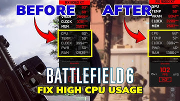 Battlefield 6 Fix High Cpu Usage