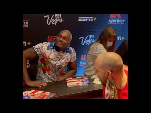 Derek Brunson also gets introduced by a super fan after Chuck Liddell and Jorge Masvidal.....