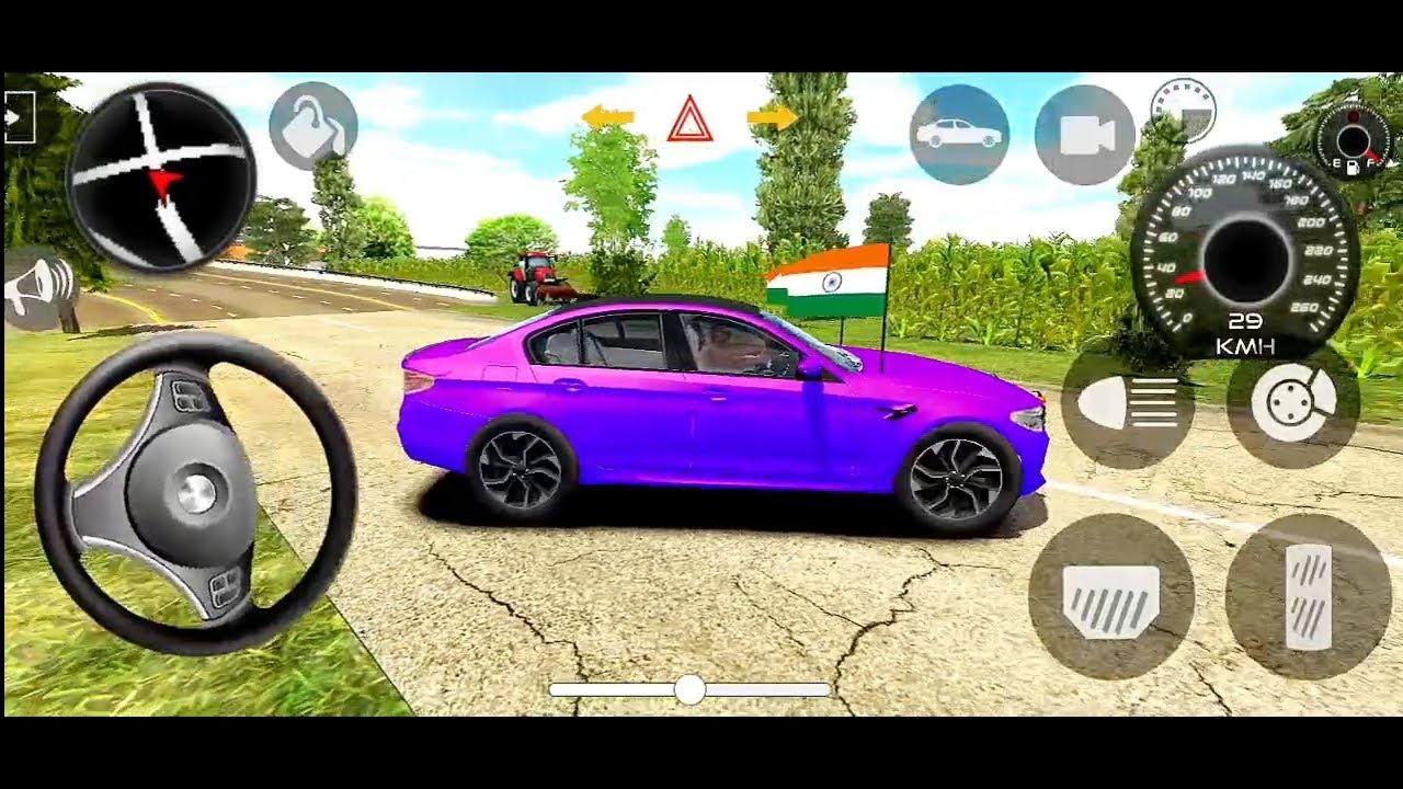 New Purple Bmw Car Gameplay Video 💜🎮 Android Game Gameplay 🎮 Gadi Wala Game 🚘 Indian Car Game