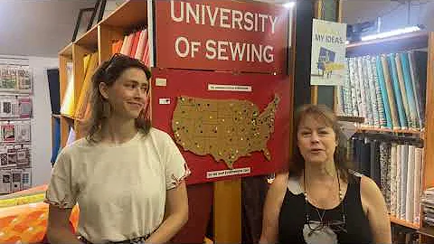 Margaret & Kaitlyn show off the latest fabrics at the University of Sewing. Sat 8/6/2022