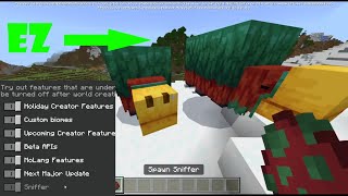 How To Get The SNIFFER And ARCHEOLOHY In Minecraft Bedrock 1.19.62 - 1.19.70.23 screenshot 3