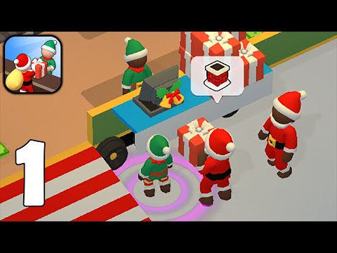 Santa Factory - Give Christmas gifts - Part 1 - Gameplay Walkthrough(iOS, Android)