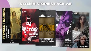 Stylish Stories Pack V.8 After Effects Templates