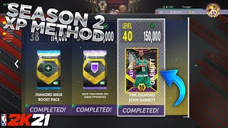 The Fastest Way To Grind XP In Nba 2K22 To Get Free Pink Diamond Kevin Garnett!!