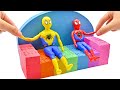 Satisfying Video l How To Make Spider-man, Sofa with Kinetic Sand, Clay Cutting ASMR