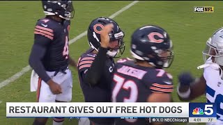 Thousands line up for free hot dogs from The Weiner Circle following Bears' win screenshot 2