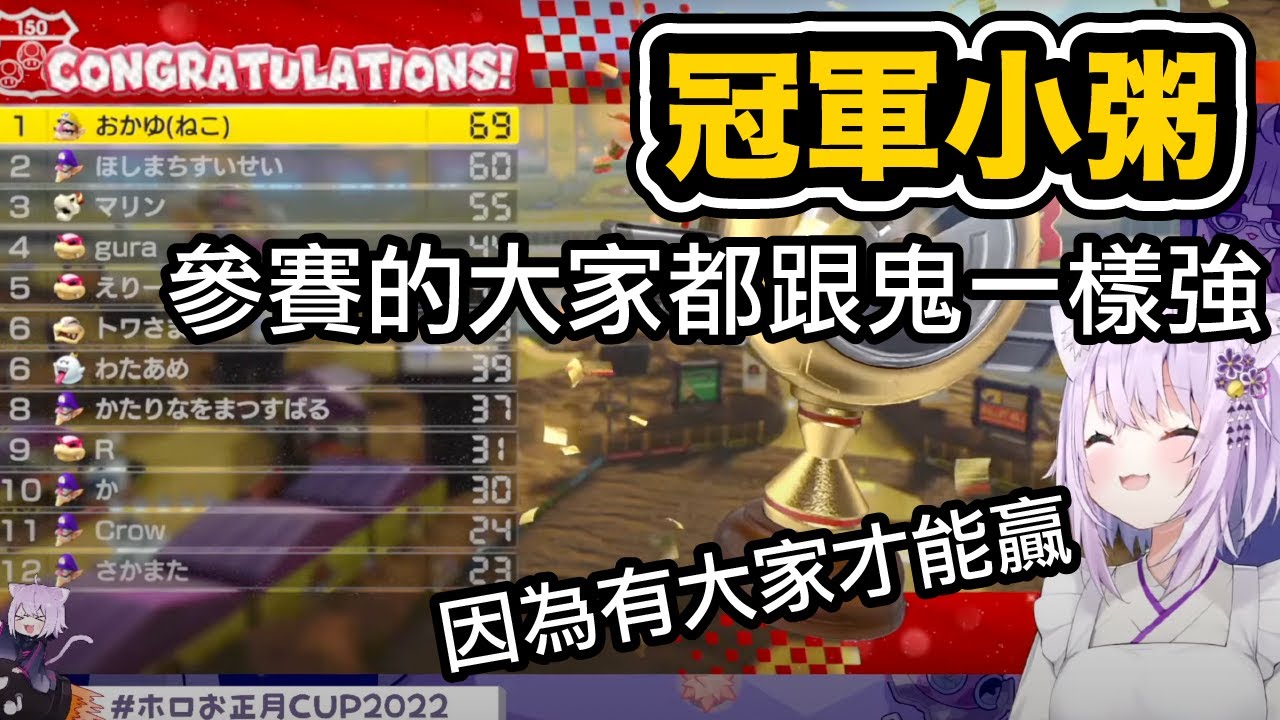 強者杯的每一位都強的像鬼一樣 大家的努力我們都有目共睹 鯊鯊的實力也被冠軍小粥肯定唷 【猫又おかゆ / Gawr Gura】【hololiveEN中文】