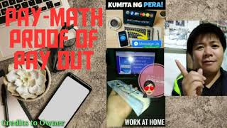 PAY-MATH PROOF OF PAYOUT|| BENNZ