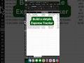 Expense tracker in Excel using UNIQUE and data validation #excel #tutorial