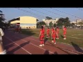 萬丹國小校慶表演竹竿舞和公揹婆