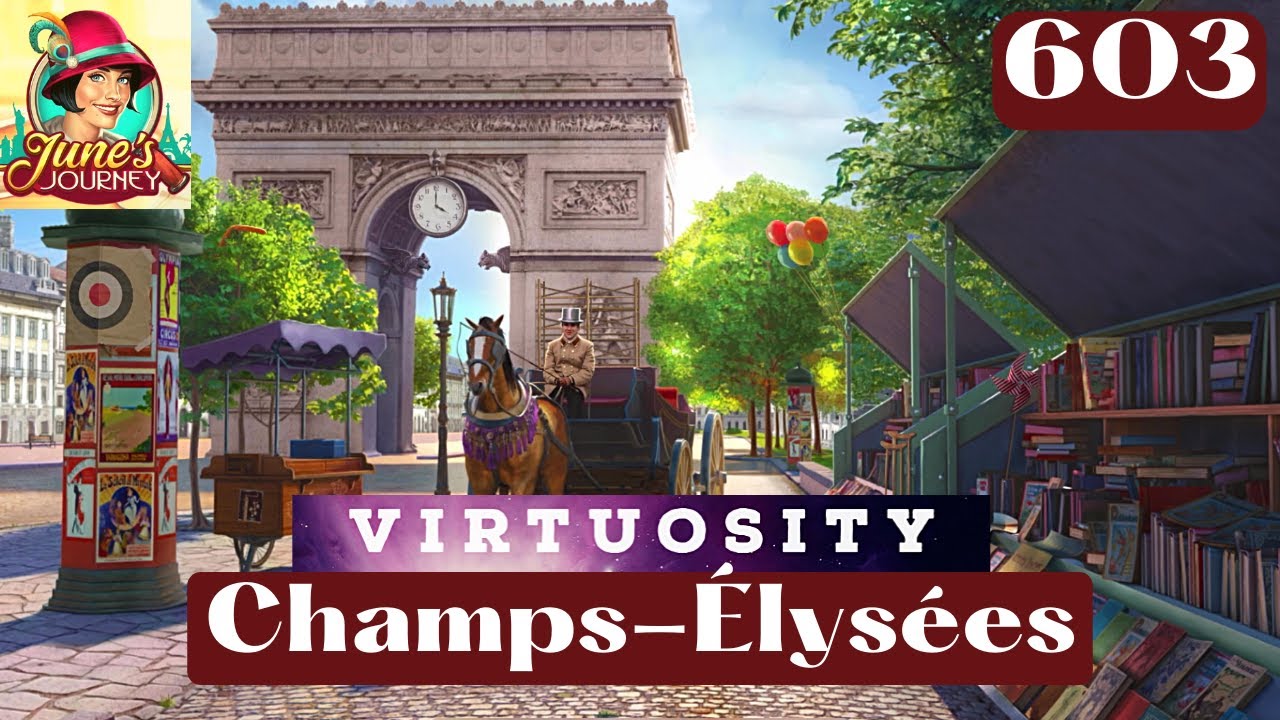 JUNE'S JOURNEY - CHAMPS-ÉLYSÉES - SCENE 603 (Hidden Object Game) - YouTube