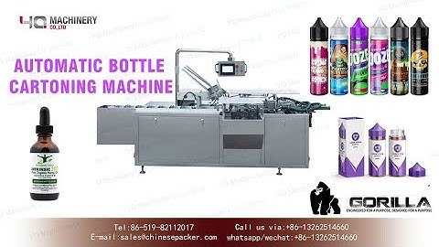 10ml bottle cartoning machine for e juice with leaflet inserting system|bottle cartoner