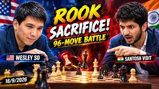 Wesley So’s Rook Sacrifice Leads to a 96-Move Endgame Battle screenshot 5