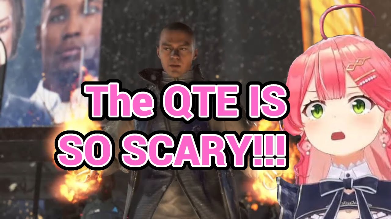 Miko Screaming in Panic at Quick Time Events in Detroit: Become Human