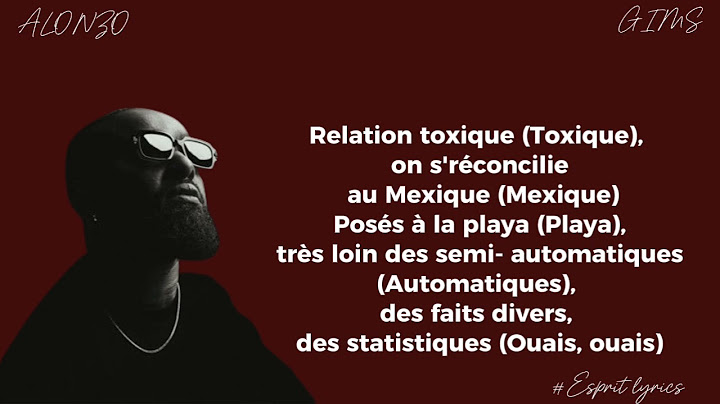 ALONZO FT GIMS COUTEAU DANS LE DOS Parole (Lyrics)