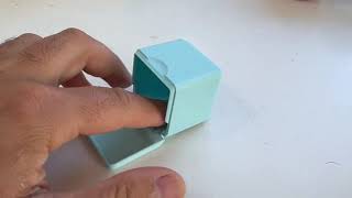 Antiparallelogram Rolling Hinge Gridfinity Bin