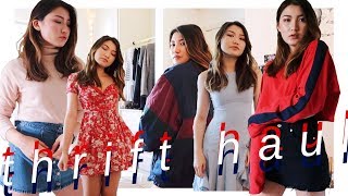 GOODWILL TRY ON THRIFT HAUL (DIYs + 90s finds)
