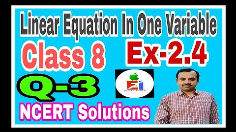 Q 3 - Ex 2.4 - Linear Equations in One Variable - NCERT Maths Class 8th - Chapter 2
