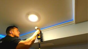 How to Install  LED Lights in Crown Molding For Indirect Lighting GOVEE RGB LED Lights