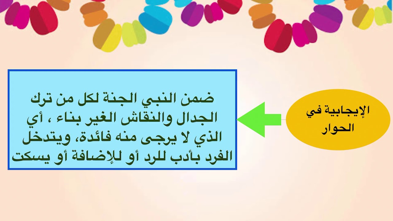 الصف الخامس -- التربية الإسلامية  --حديث الطريق إلى الجنة