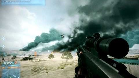 Helicopter pilot NO SCOPE kill in BF3