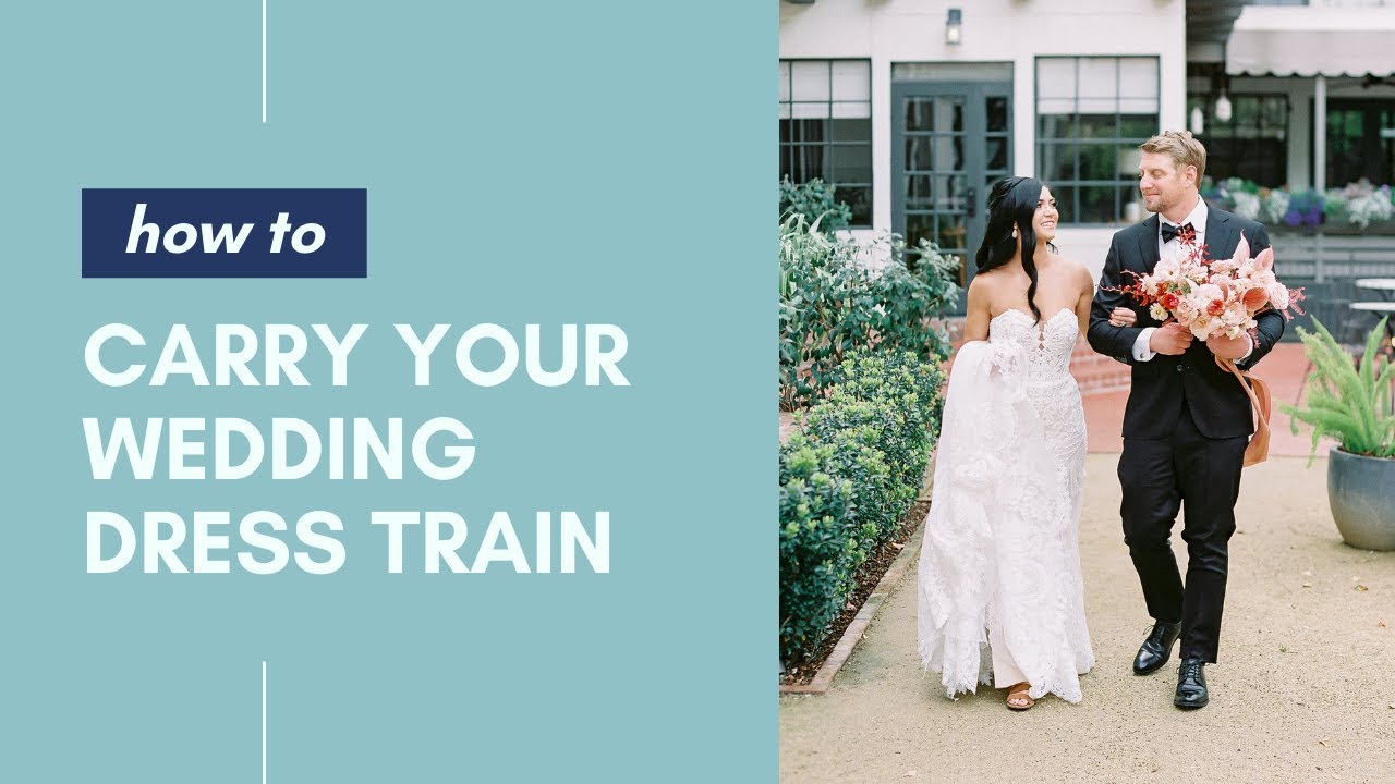 How to Carry Your Wedding Dress Train • How To Videos YouTube