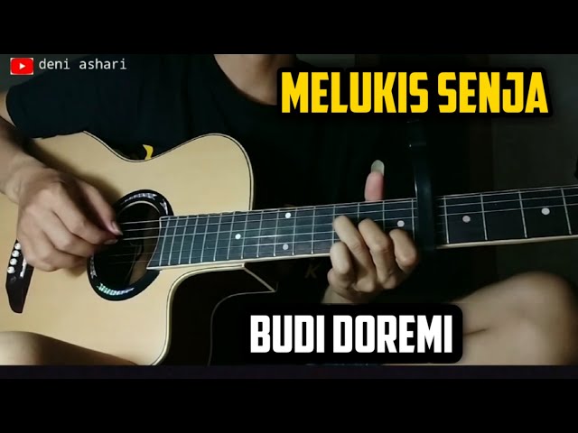 MELUKIS SENJA - Budi doremi | fingerstyle guitar cover + lirik class=