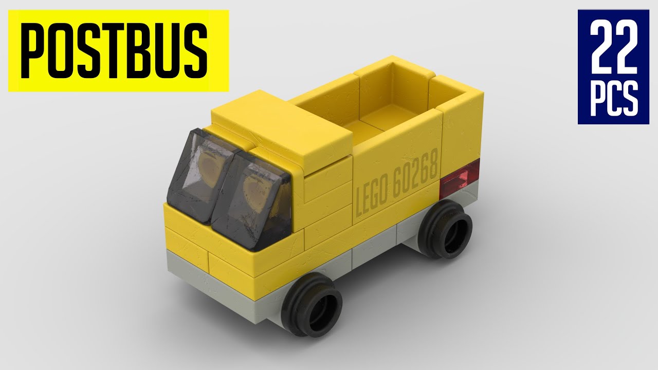 A Postbus With Only 22 Pieces From LEGO 60268 | CUTE BUILD | 3