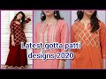 latest dress designing ideas with gota patti | plain suit design with laces | gota dress design2020