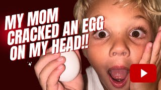 Watch My Mom Crack An Egg On My Head Like & Subscribe For More Videos