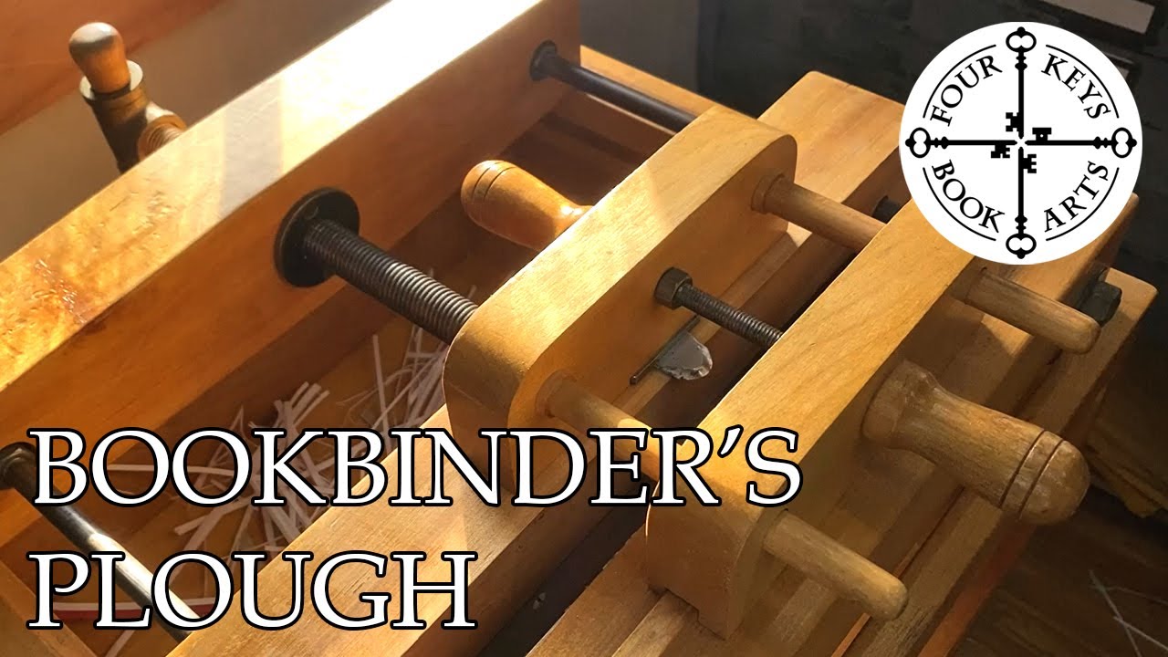 The Bookbinder's Plough Trimming a Book by Hand YouTube