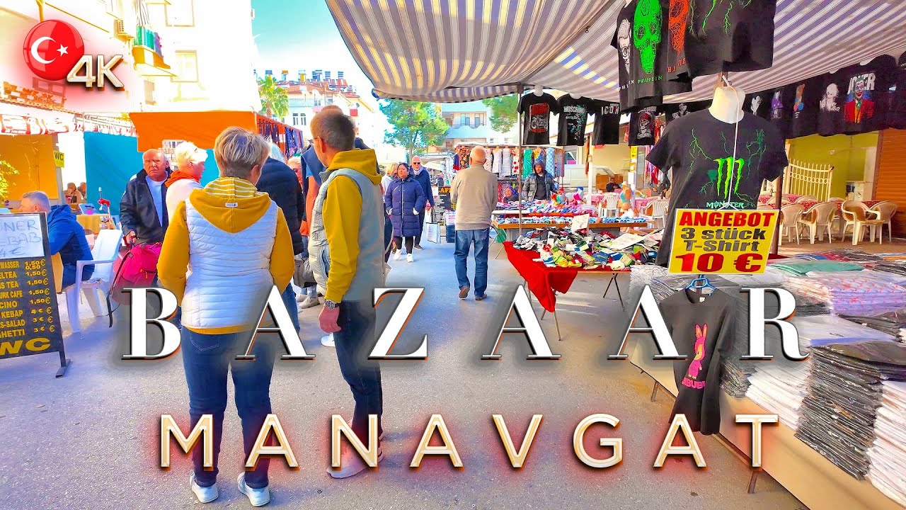 SIDE Manavgat 🇹🇷 MONDAYS BAZAAR  📍 TURKIYE Antalya 4K Walking Tour 2026