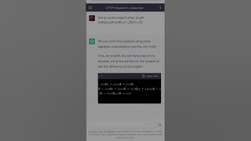 "Using ChatGPT to Solve for Acute Angle θ in a Trigonometric Equation" #shorts #chatgpt