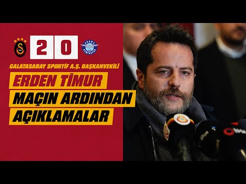 🔴 Galatasaray Sportif A.Ş. Başkanvekili Erden Timur, A.Demirspor maçı sonrası açıklamalarda bulundu