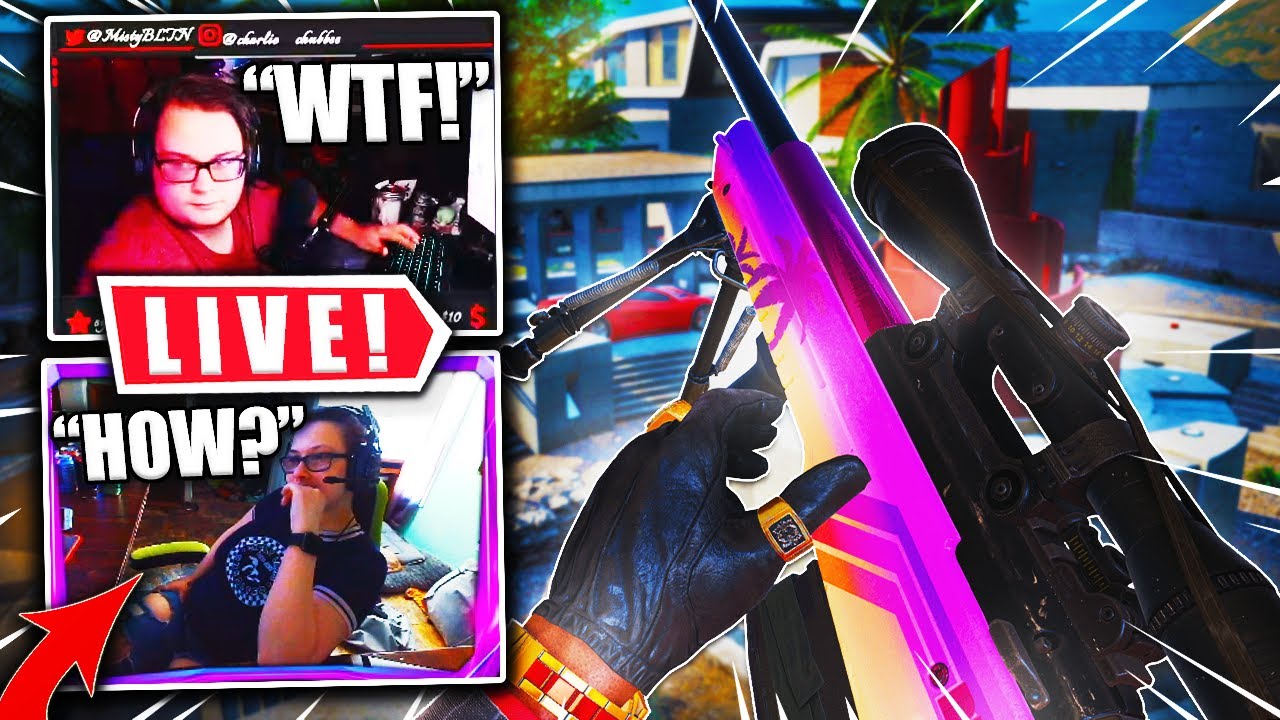 HITTING SNIPING CLIPS ON TWITCH STREAMERS WITH THEIR REACTION! (BOCW QuickScoping)