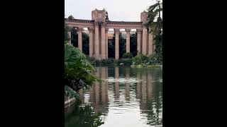 Palace of Fine Arts - birds flying over lake #sanfrancisco #palaceoffinearts #architecturelovers