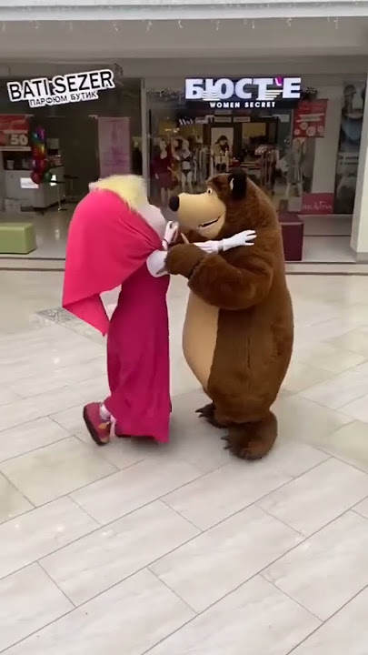 Masa and bear 🐻💃dance🥰🥰