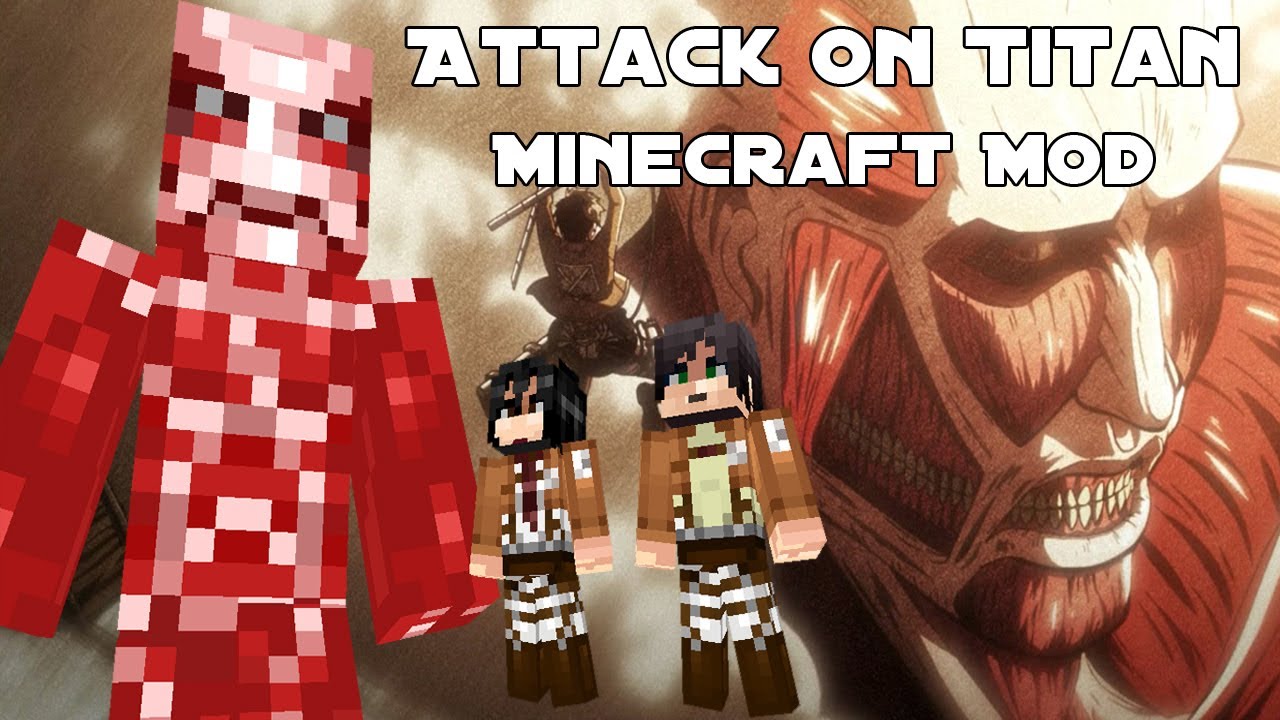 Minecraft Attack On Titan Mod : مود انمي هجوم على العمالقة 