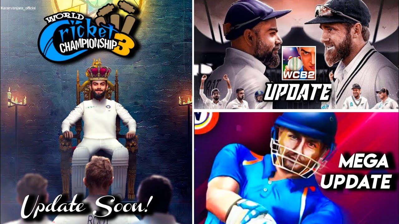 WCC3 Mega Update On PlayStore | WCB 2 BIG Update Launched | Epic Cricket New Graphics Update !!
