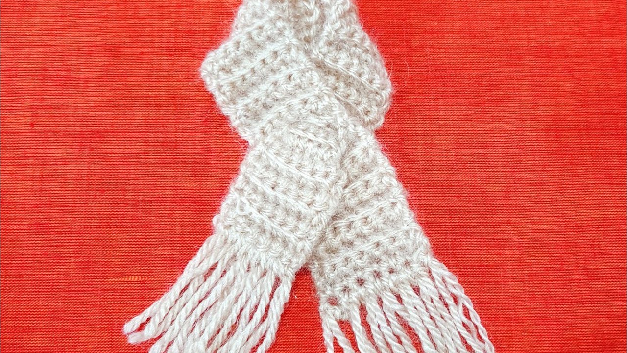 Kanhaji ka Woolen Muffler/लड्डू गोपाल जी का मफ़लर/Miniature Muffler-Scarf-Crochet