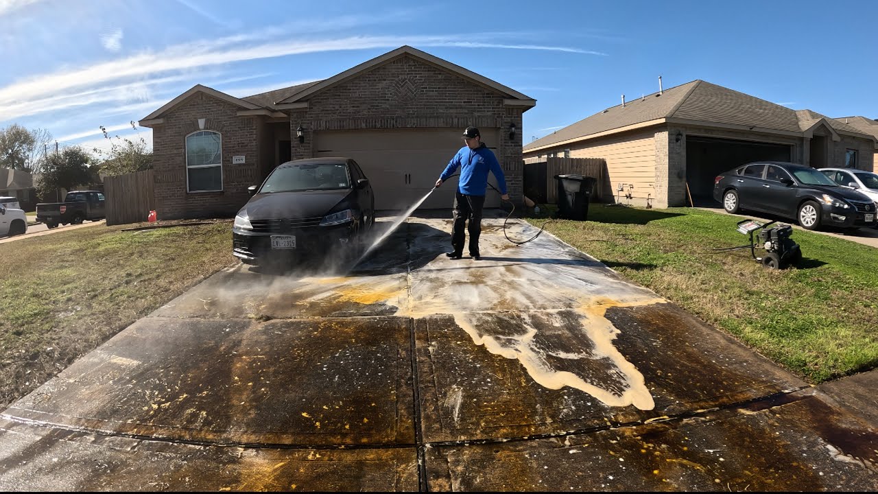 From Filthy To Flawless – Restoring The Dirtiest Driveway In The Neighborhood