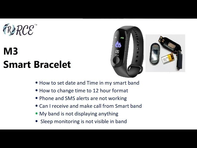 M3 Smart band - Commonly Asked Questions and Issues - YouTube