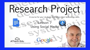 The Research Project - Lesson 7 - Share your video Social Media Facebook, YouTube, Twitter, Google+
